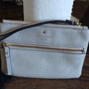 Kate Spade Light Gray Wristlet NWOT